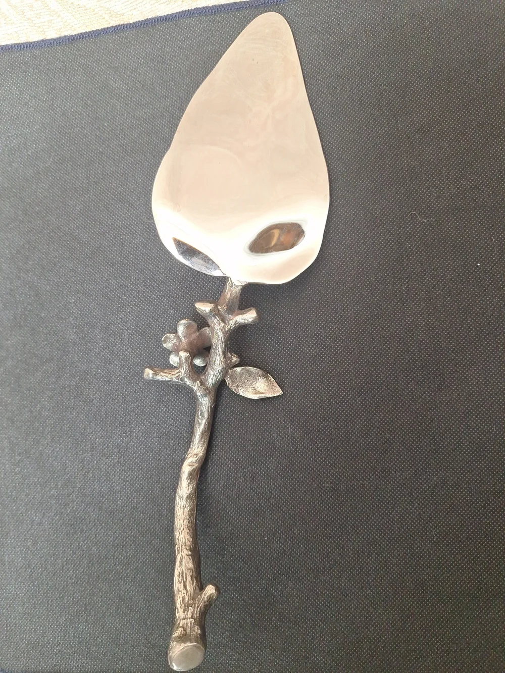 Bombay Silver-Tone Leaf & Branch Cake Knife and Server Set